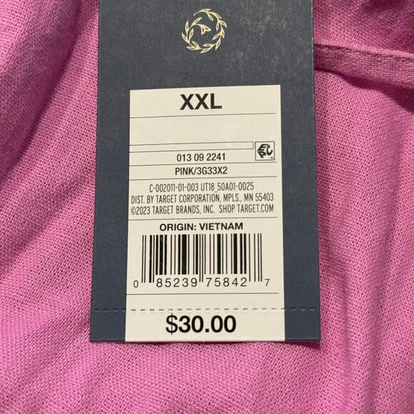 XXL - Womens Linen Midi Sundress - Universal Thread - Pink - Picture 3 of 6